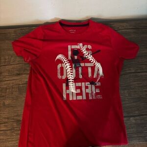 BCG Kids Red Baseball Graphic Tee
